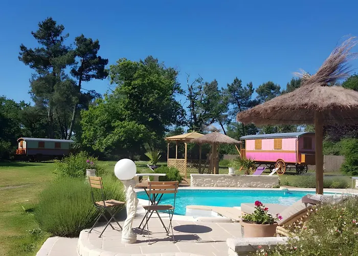 منتزه العطل Roulotte O Bois D'mon Coeur